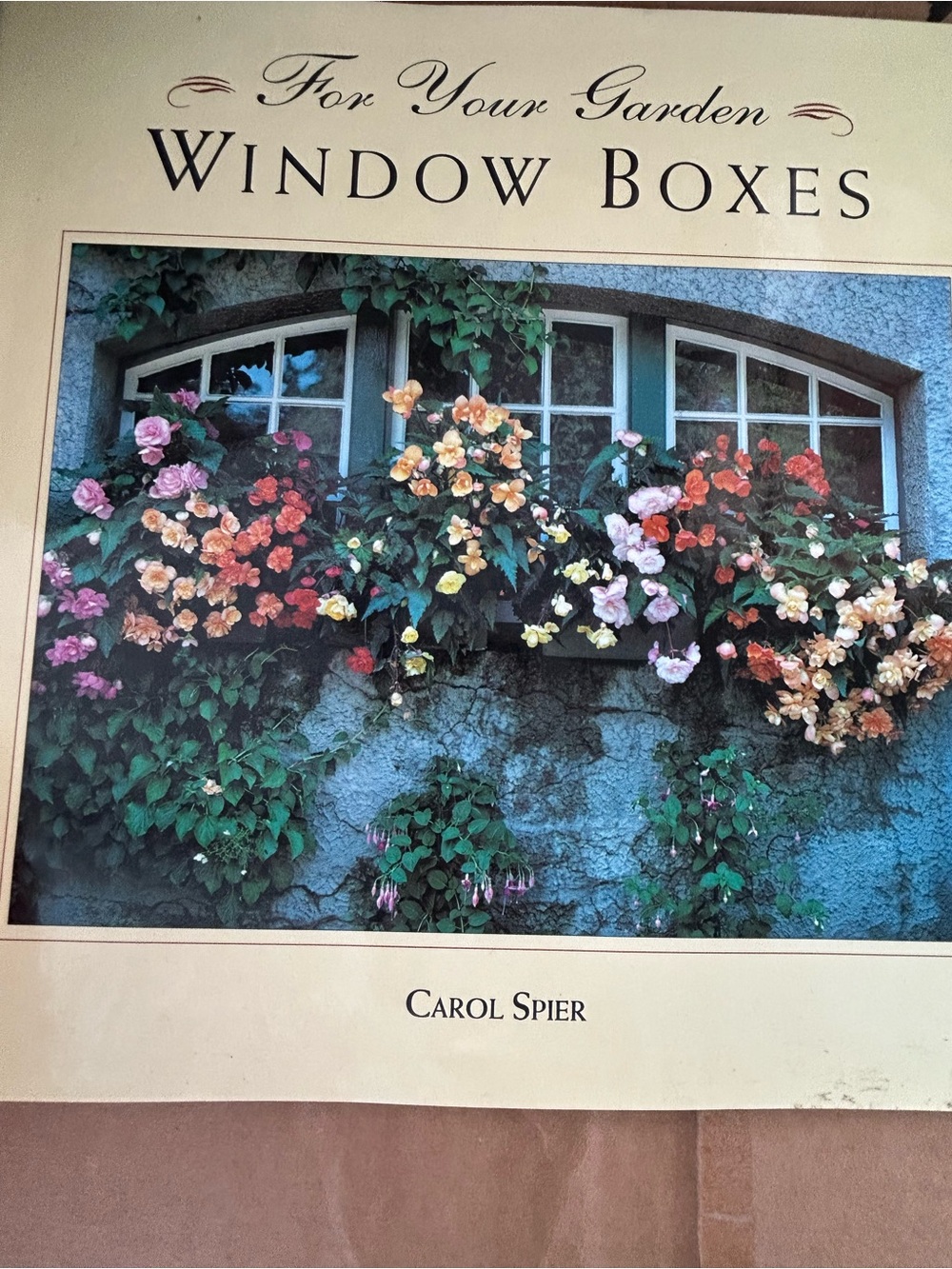 Window Boxes Garden Book - Floral Cover